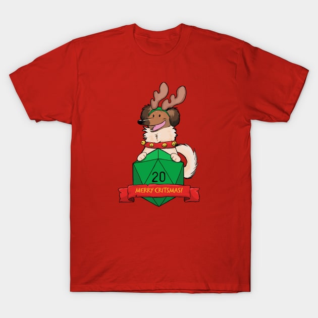 Merry Critsmas Pickles T-Shirt by DnDoggos